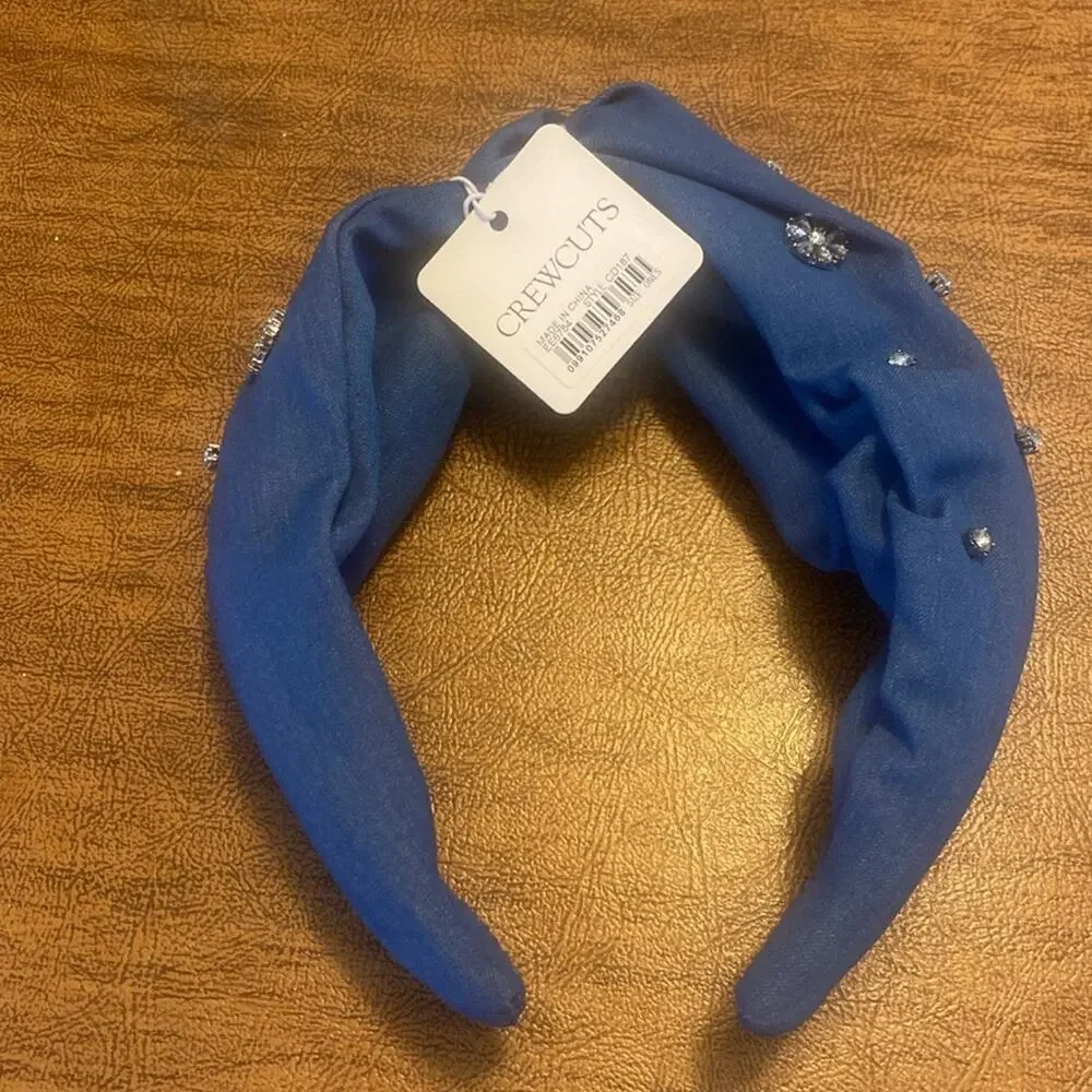 Crewcuts embellished chambray headband